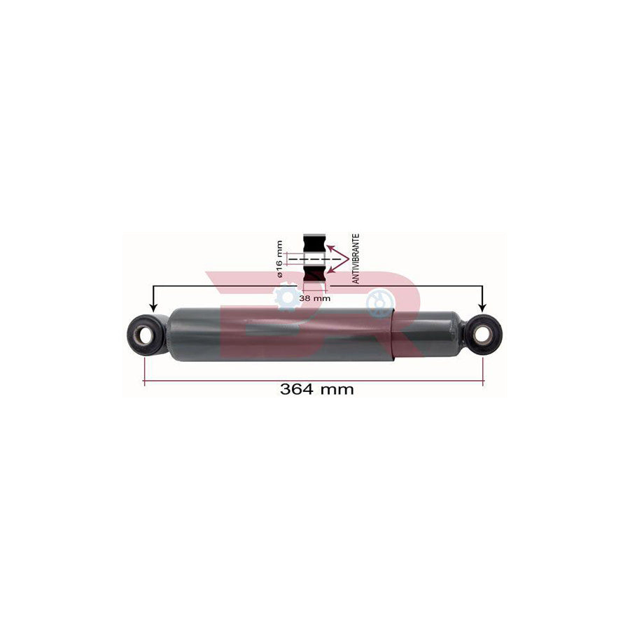 Botto Ricambi Brca5776 Shock Absorber for Iveco Daily