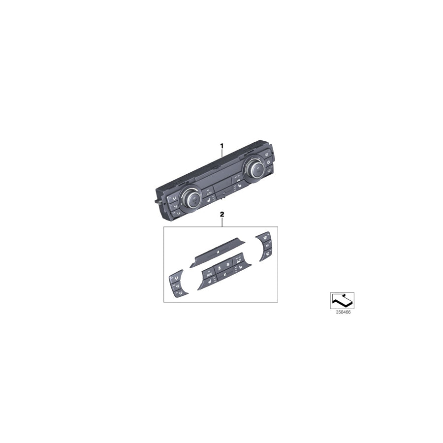 Genuine BMW 64116821435 F25 F26 Control Unit,Automatic Air Cond.,Basis (Inc. X3 28dX, X4 M40iX & X3 28i) | ML Performance US Car Parts