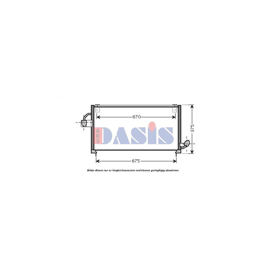 AKS Dasis 352006N Air Conditioning Condenser for Subaru Forester I (Sf)