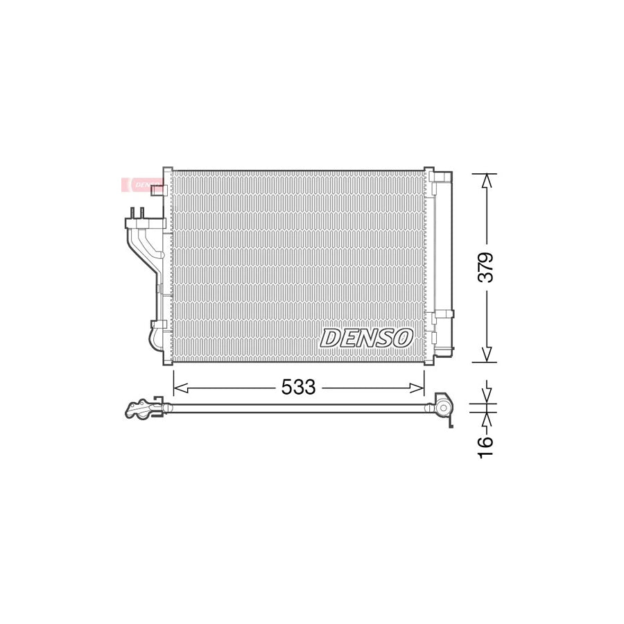 DENSO DCN41004 Air Conditioning Condenser