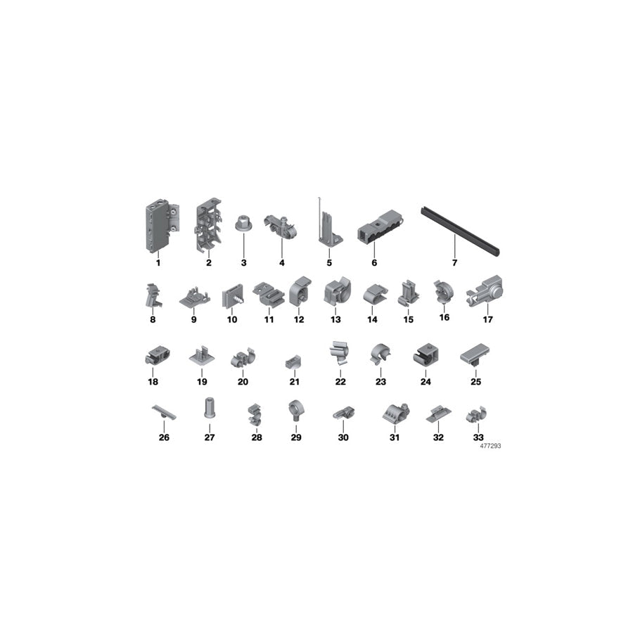 Genuine BMW 61136919415 F34 E84 Plug-In Connection Bracket (Inc. M140i, 320iX & 420i) | ML Performance US Car Parts