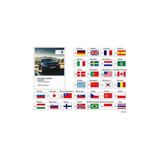 Genuine BMW 01402723351 Owner's Manual For F30 ENUS (Inc. 328i, 340iX & 320i) | ML Performance US Car Parts