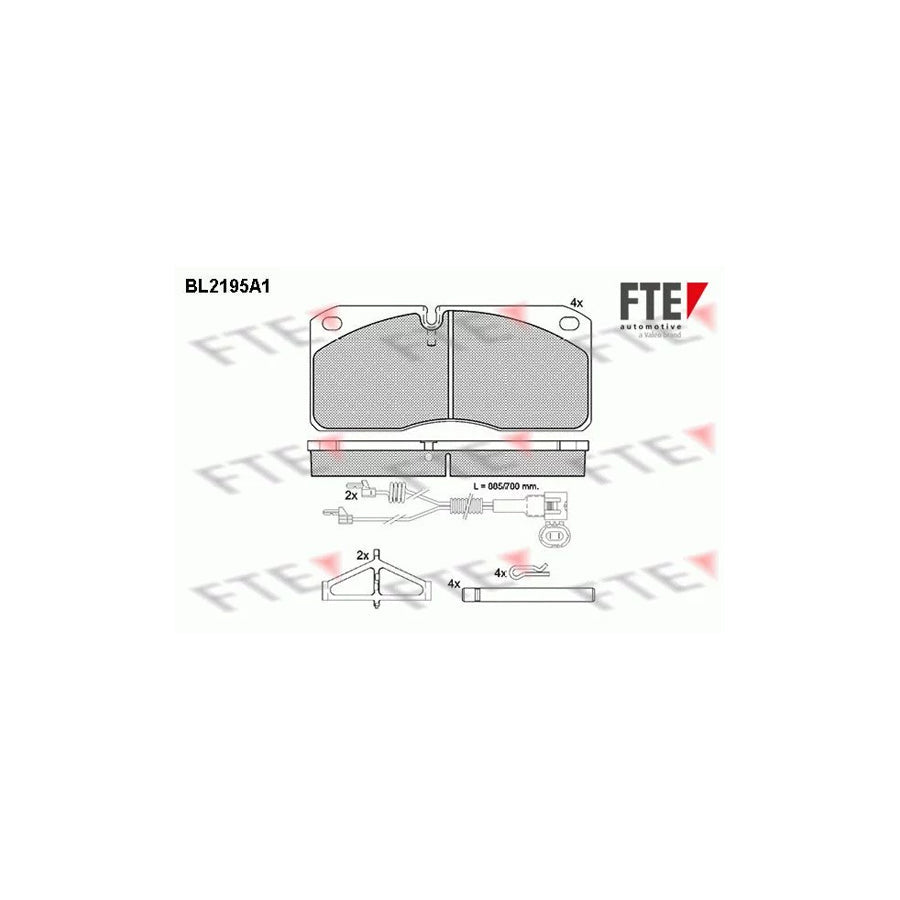 FTE Bl2195A1 Brake Pad Set