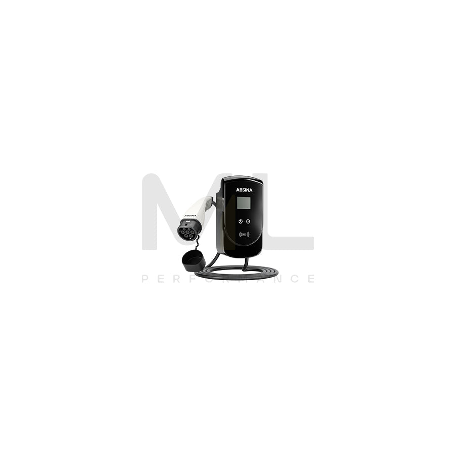 ABSINA 34-116-1002 Wall-mounted charging station 5 m, 11 kW, Charging coupler type 2, Phases 3, 16A, Mode 3, IP65, RFID, Black