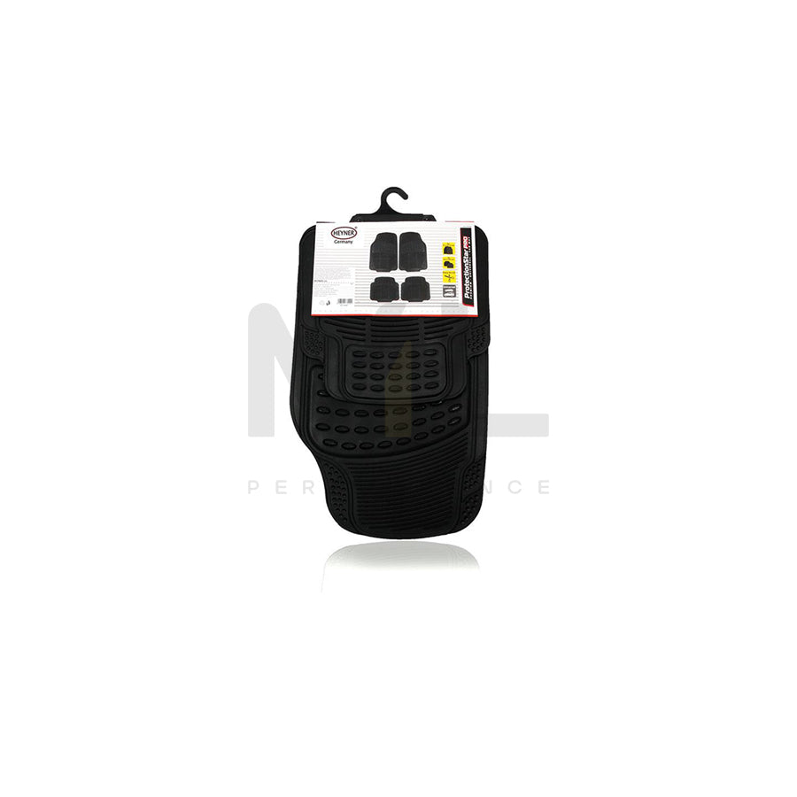 HEYNER Universal fit, ProtectionStar Pro 731100 Floor mat set Elastomer, Front and Rear, Quantity: 4, Black