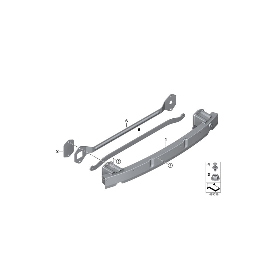 Genuine BMW 51127480095 G11 G12 Carrier, Bumper Rear (Inc. 750iX, ALPINA B7 & M760iX) | ML Performance US Car Parts