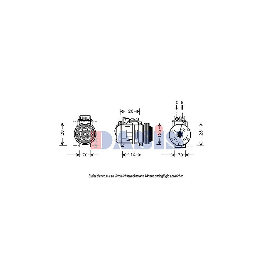 AKS Dasis 850719N Compressor, Air Conditioning