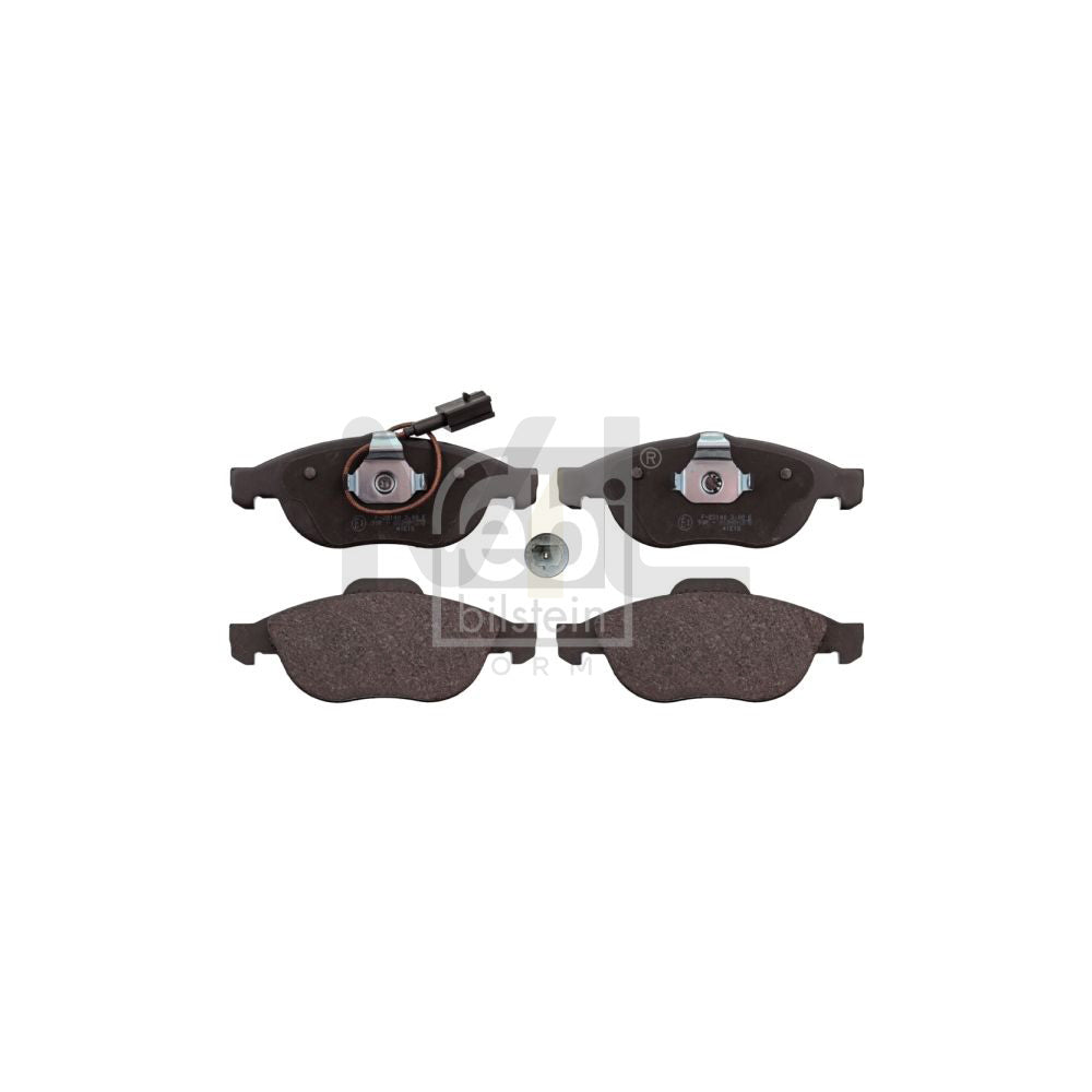 Febi Bilstein 116014 Brake Pad Set Front Axle, Incl. Wear Warning Contact