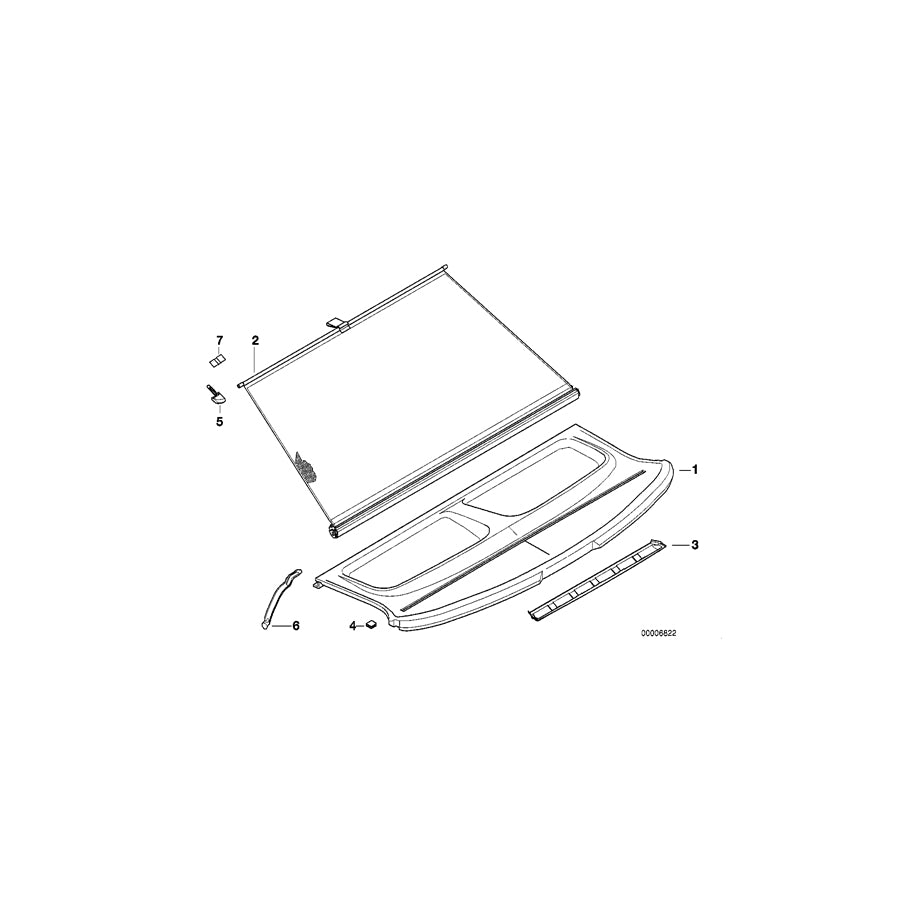Genuine BMW 51462268843 E36 Holder (Inc. 323ti) | ML Performance US Car Parts