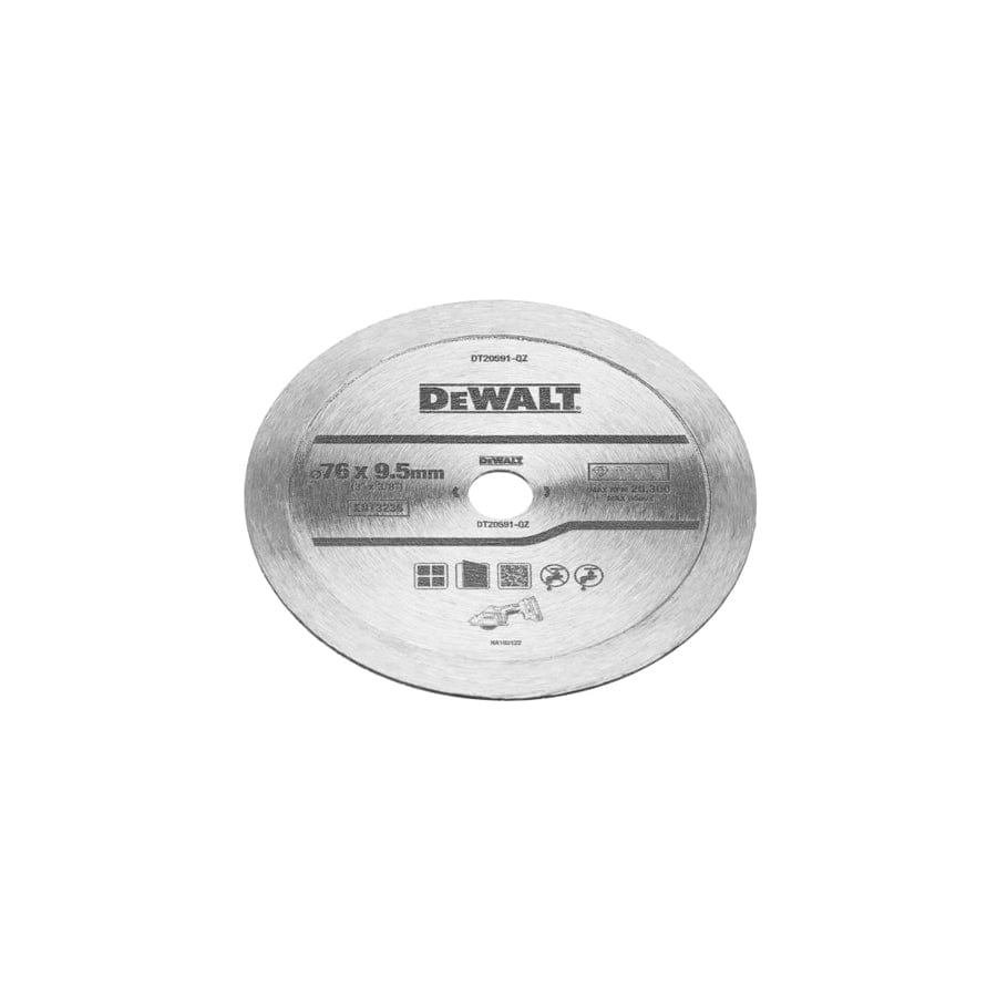 DEWALT DEWDT20591QZ DT20591 Diamond Tile Blade 76mm