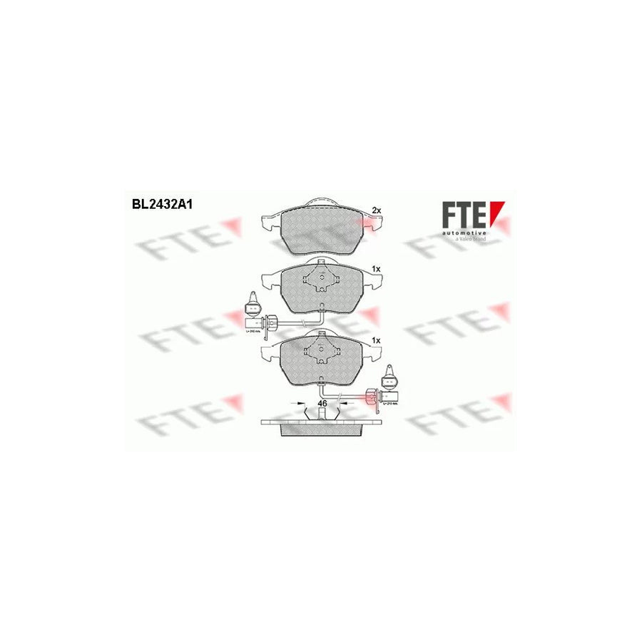 FTE 9010732 Brake Pad Set