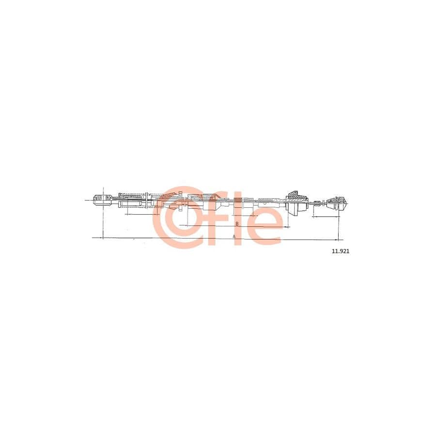 COFLE 11.9021 Throttle Cable for FORD SIERRA