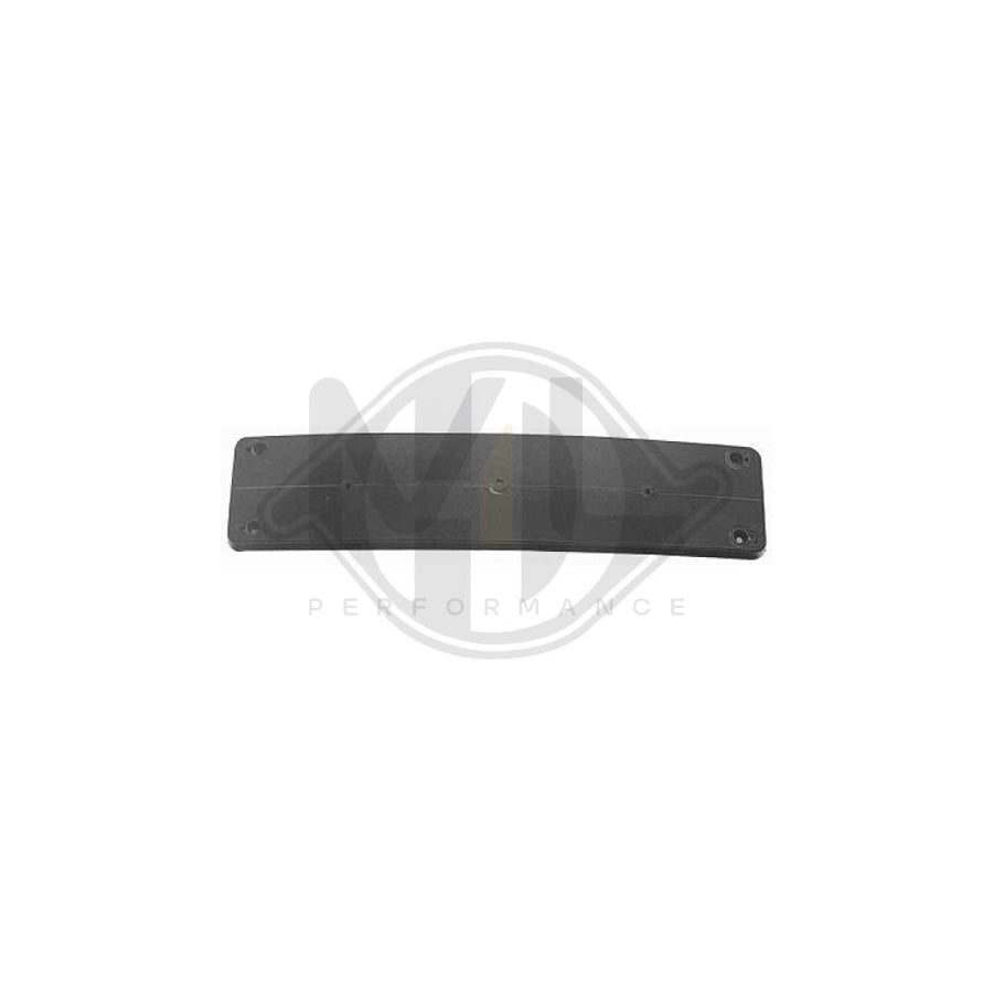 DIEDERICHS 1614154 Number plate holder suitable for MERCEDES-BENZ E-Class Front, Black, frameless