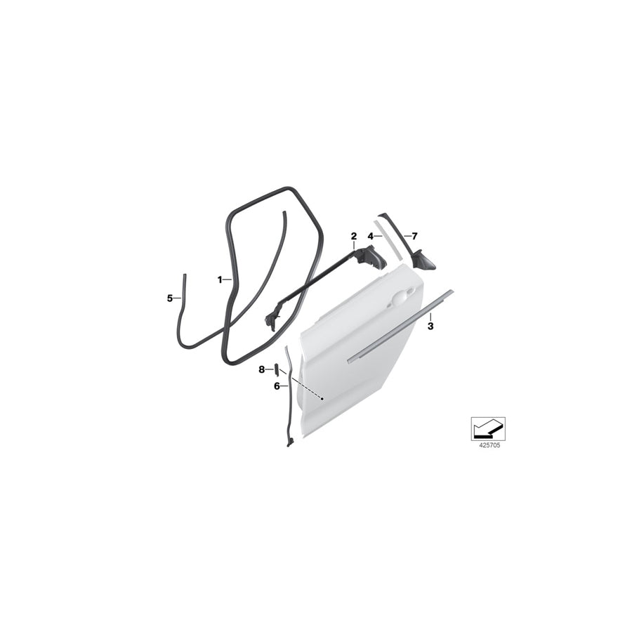 Genuine BMW 51727430770 F36 F36 Adhesive Pad (Inc. 435dX) | ML Performance US Car Parts