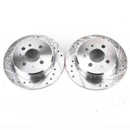 PowerStop Power Stop 1991 BMW 318i Rear Evolution Drilled & Slotted Rotors - Pair