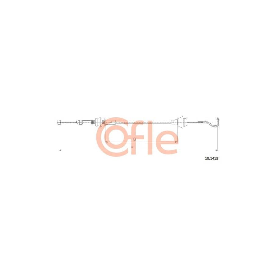 COFLE 10.1413 Throttle Cable for SKODA FAVORIT