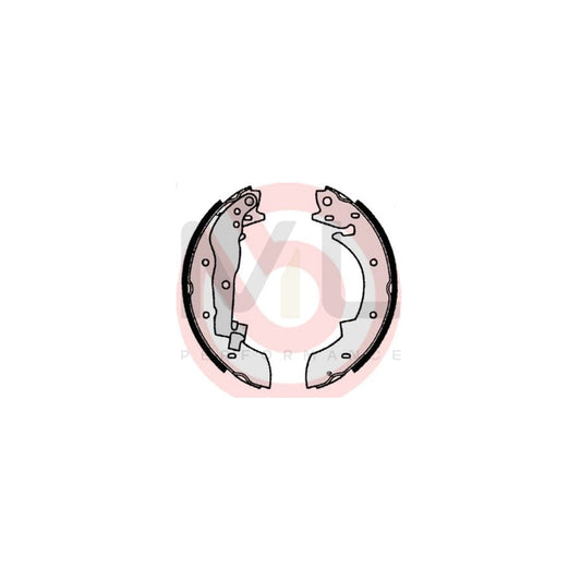BREMBO S 68 540 Brake Shoe Set with handbrake lever | ML Performance Car Parts