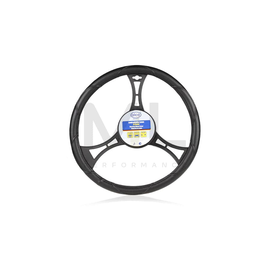 ALCA Luxus 590200 Steering wheel cover Black, Ø: 41-43cm, PVC