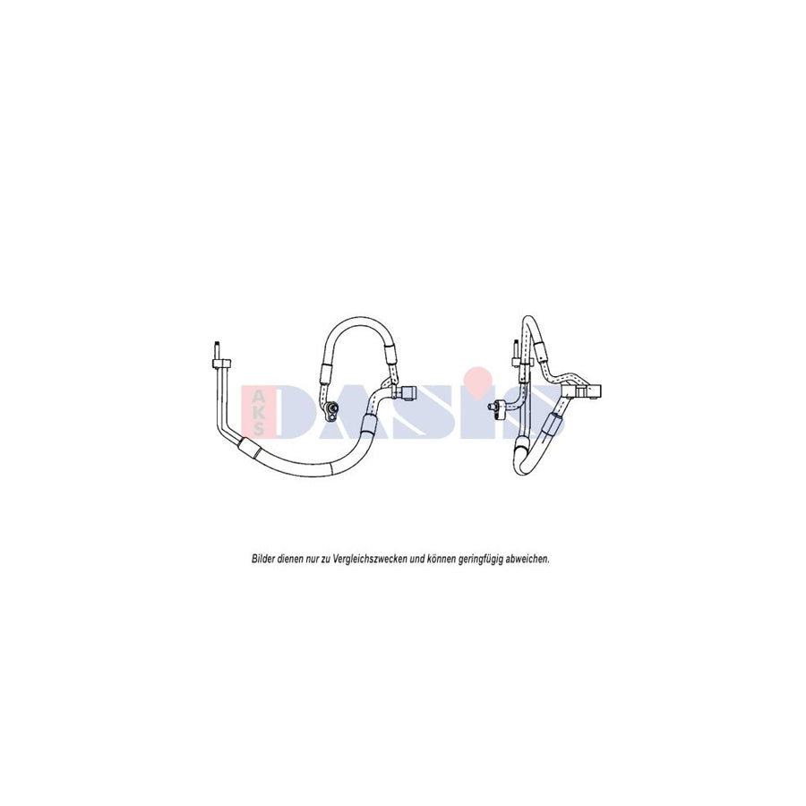 AKS Dasis 885819N High- / Low Pressure Line, Air Conditioning
