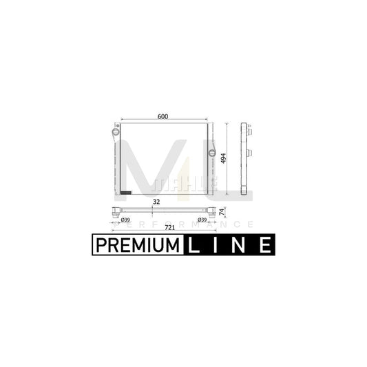 MAHLE ORIGINAL CR 2333 000P Engine radiator with dryer, Brazed cooling fins | ML Performance Car Parts