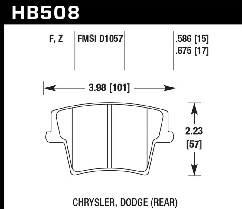 Hawk Performance Hawk 05-10 Chrysler 300 (except SRT8) / 08 Dodge Challenger / 09-10 Dodge Challenger SE/RT HPS