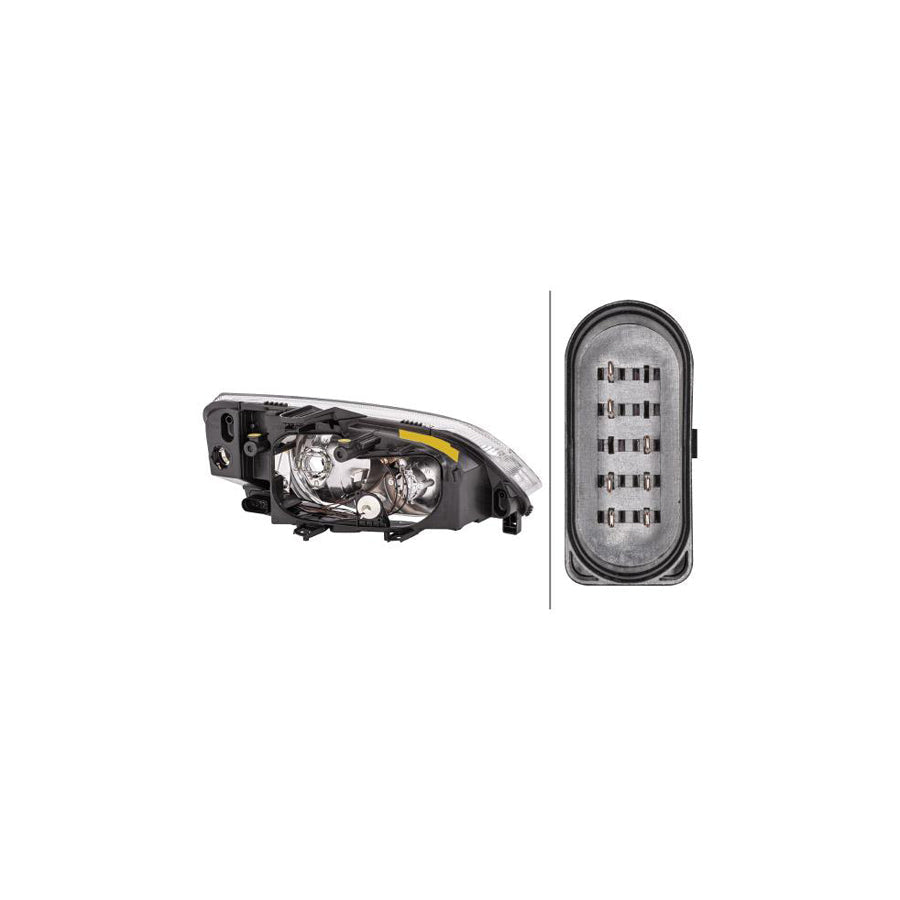 Hella 1EE 270 600-171 Headlight For Ford Focus C-Max (DM2)