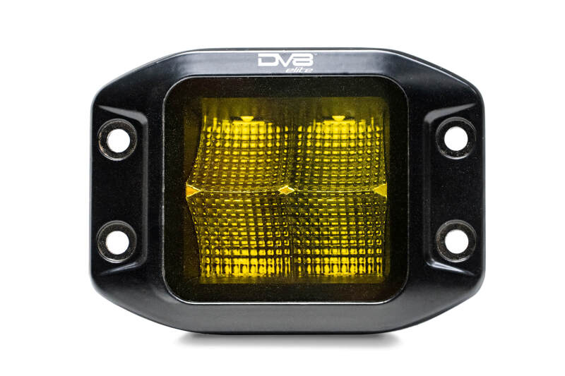 DV8 Offroad DV8 3-Inch Elite Series LED Amber Flush Mount Pod Light