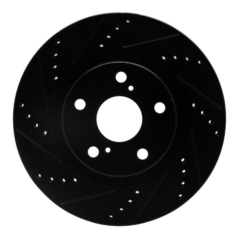 R1 Concepts R1 14-19 Ford Transit (Mexico) Front Left Drilled & Slotted Black Brake Rotor