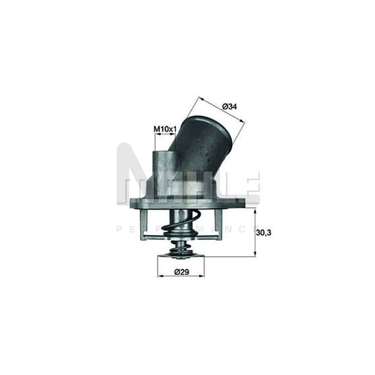 MAHLE ORIGINAL TI 54 92D Engine thermostat Opening Temperature: 92��C, with seal | ML Performance Car Parts