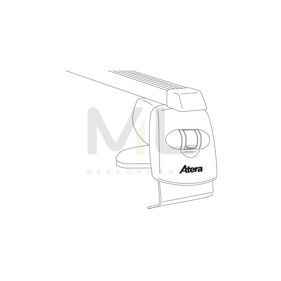 Atera Signo 044288 Roof bars for Skoda Octavia III Hatchback (5E3, NL3, NR3) for rain gutters, 112 cm, 100 kg, Steel