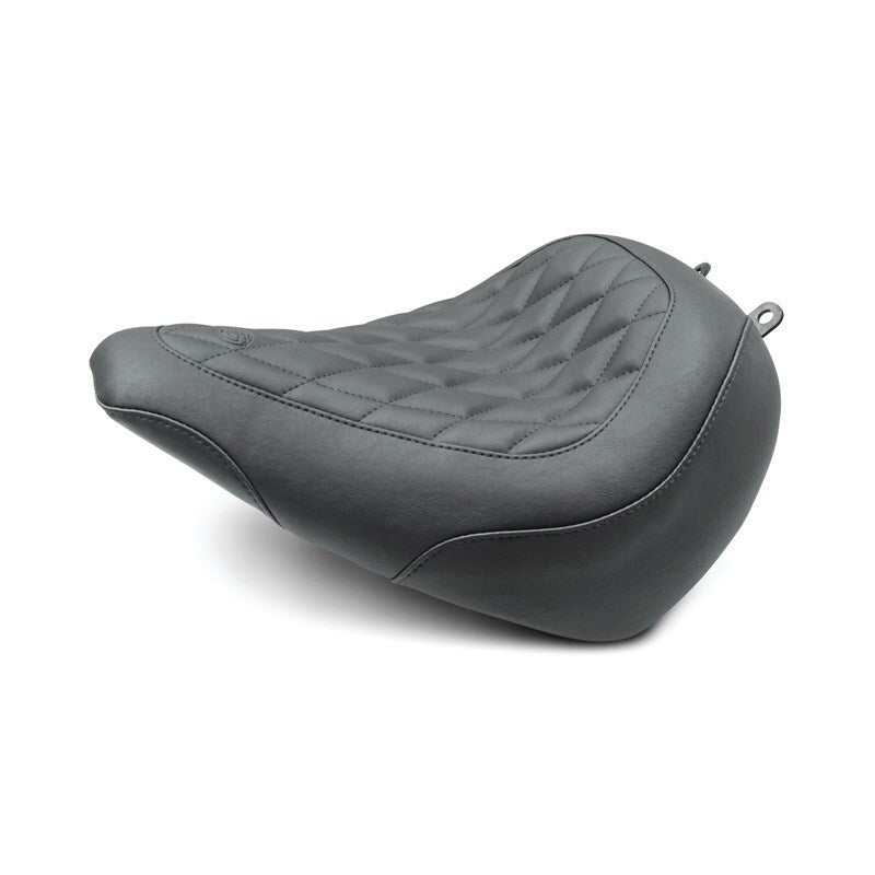 Mustang Motorcycle Mustang 18-21 Harley Breakout Wide Tripper Solo Seat Diamond Stitch - Black