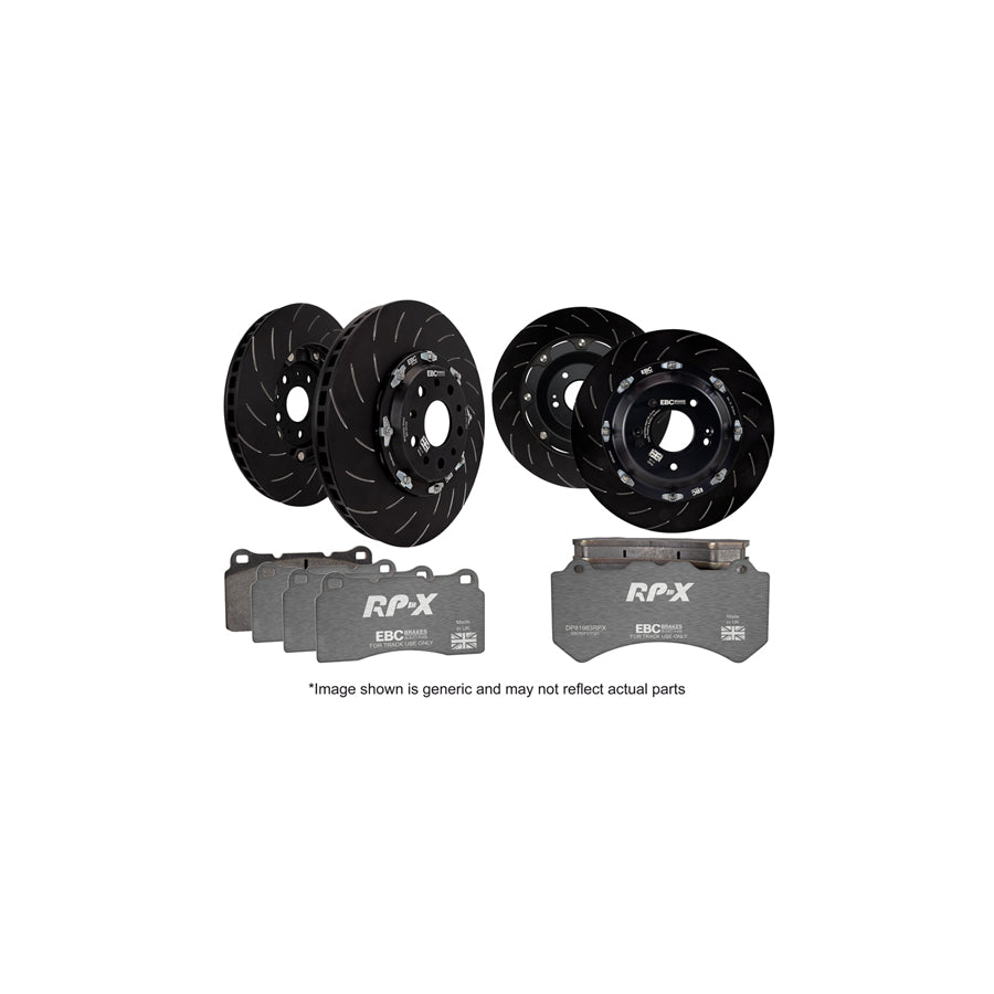 EBC P2DK028RPX Audi Lamborghini Full Vehicle Kit RPX Full Race Pads & 2-Piece Fully-Floating Discs - Brembo Caliper (Inc. R8 & Gallardo) 1 | ML Performance US Car Parts