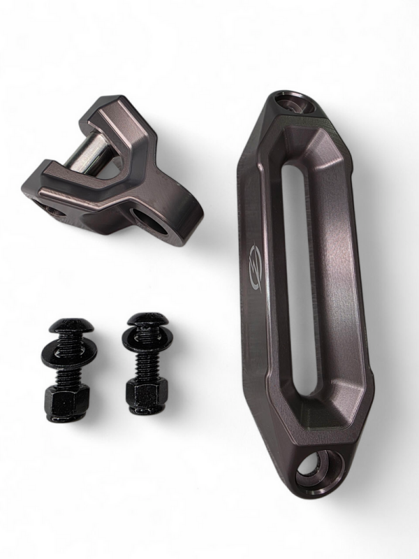 Elektric Off Road Elektric Offroad Winch Hawse Fairlead And Hook Combo Anodized Gun Metal