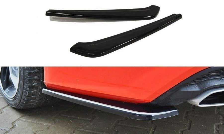 Maxton Design AU-A7-1F-SLINE-RSD1T Rear Side Splitters Audi A7 S-Line C7 FL | ML Performance UK Car Parts