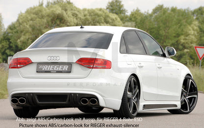 Rieger 00055530 Audi B8 B81 S4 Rear Diffuser 6 | ML Performance UK Car Parts