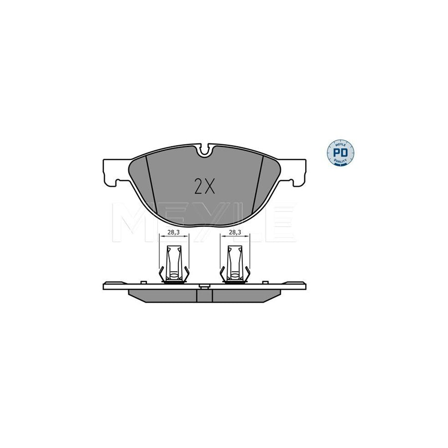 Meyle 025 238 9518/Pd Brake Pad Set