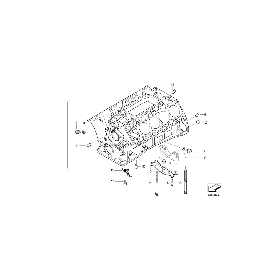 Genuine BMW 11427792786 E65 Oil Spraying Nozzle (Inc. 745d) | ML Performance US Car Parts