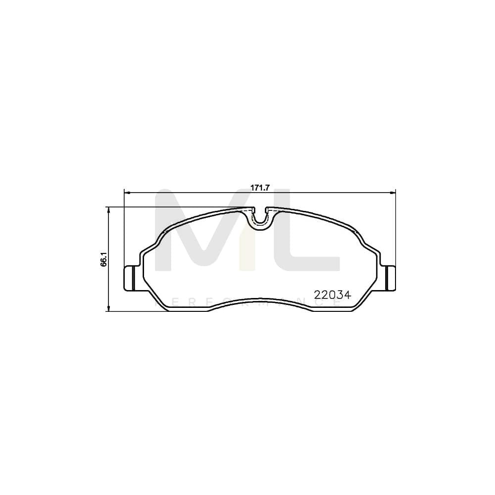 Hella 8DB 355 021-571 Brake Pad Set Incl. Wear Warning Contact, With Brake Caliper Screws, With Accessories