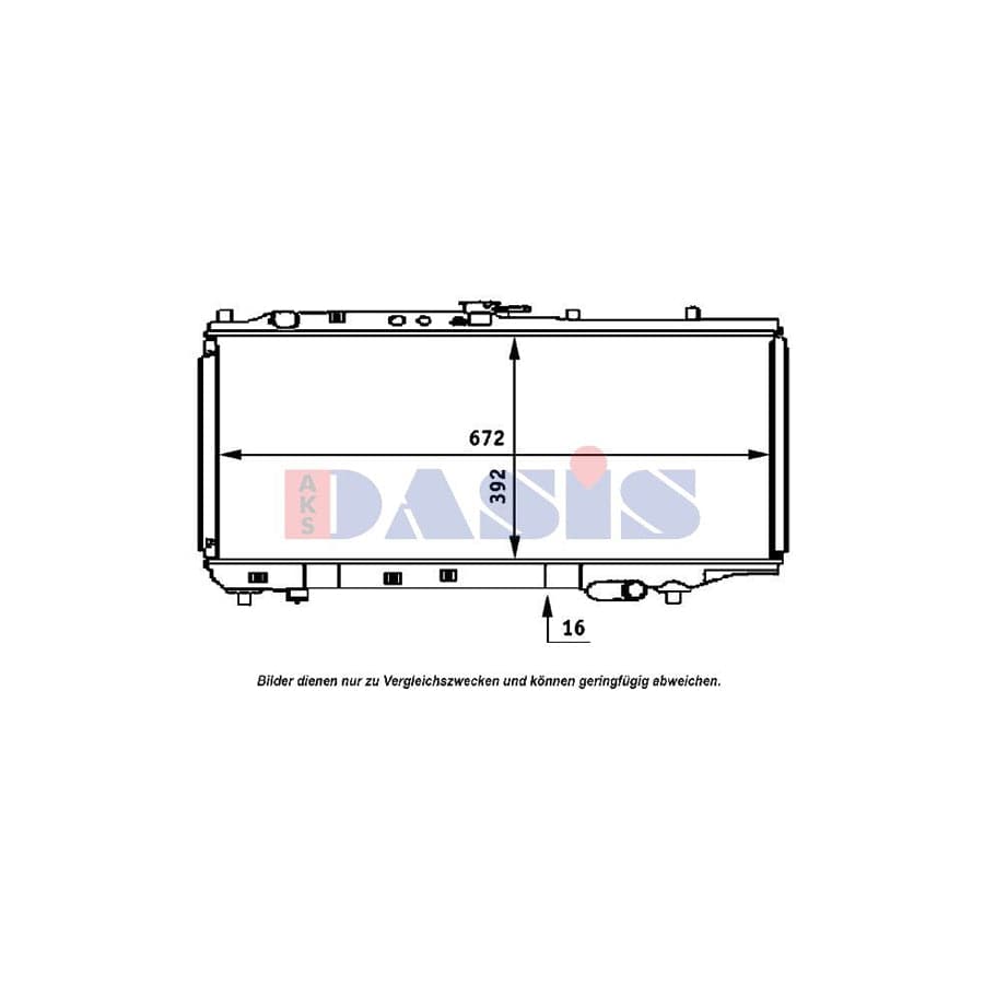 AKS Dasis 110052N Engine Radiator