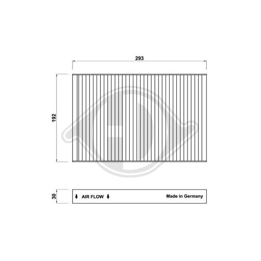 DIEDERICHS DCI0170 Pollen Filter For Iveco Daily