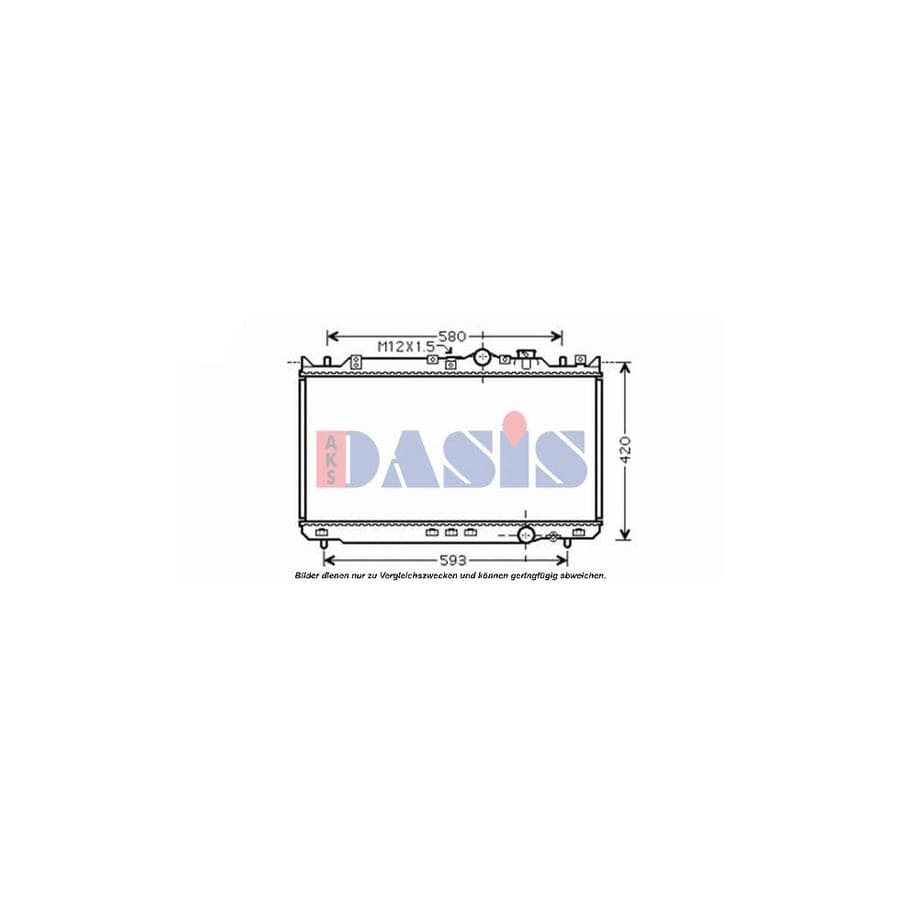AKS Dasis 110055N Engine Radiator for Mazda 626