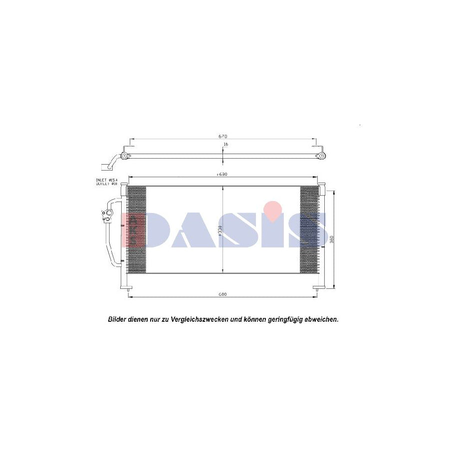 AKS Dasis 352014N Air Conditioning Condenser