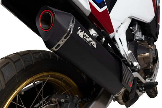 Scorpion RHA194BCER Honda CRF1100L Africa Twin Serket Slip-On - Black Ceramic Coated Sleeve | ML Performance US US