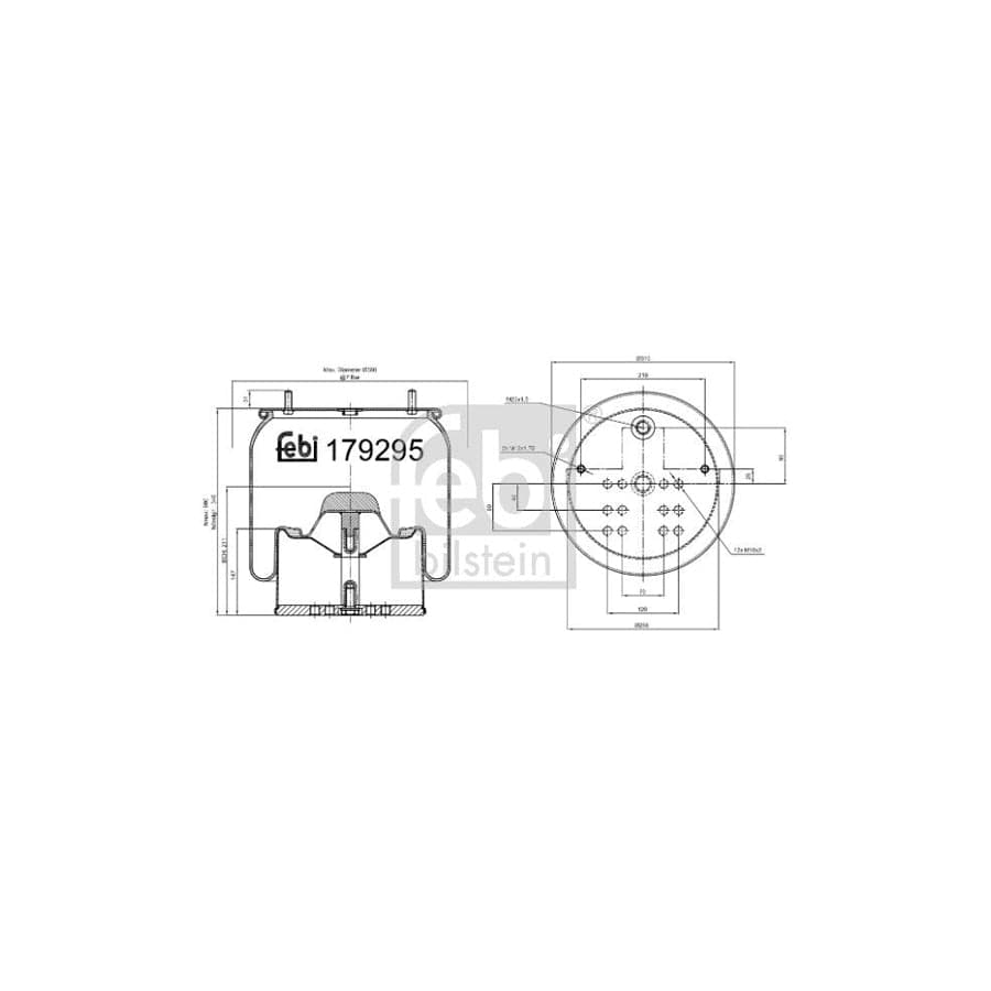 Febi Bilstein 179295 Boot, Air Suspension
