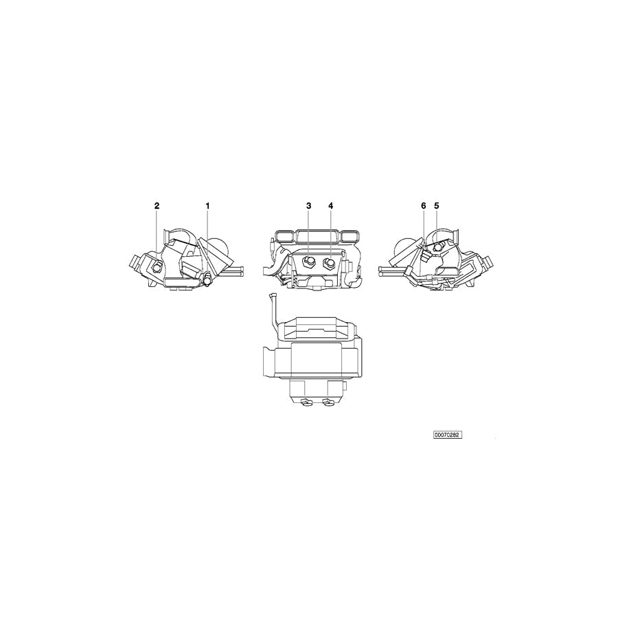 Genuine BMW 64116908983 E52 Actuator, Air Distribution Flap (Inc. Alpina V8 & Z8) | ML Performance US