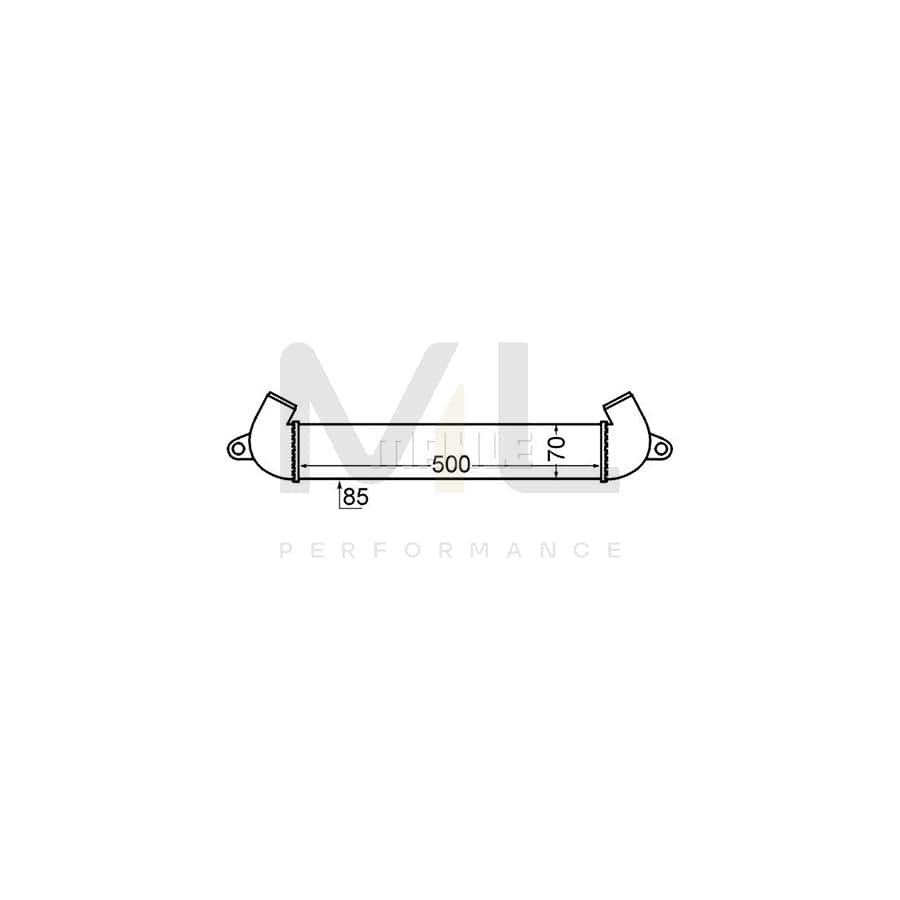 MAHLE ORIGINAL CI 342 000S Intercooler for FIAT DOBLO | ML Performance Car Parts