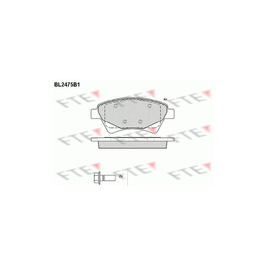 FTE 9010756 Brake Pad Set