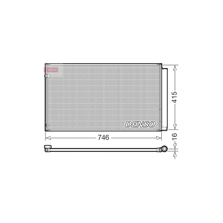 DENSO DCN51017 Air Conditioning Condenser for Lexus Rx III (Al10)