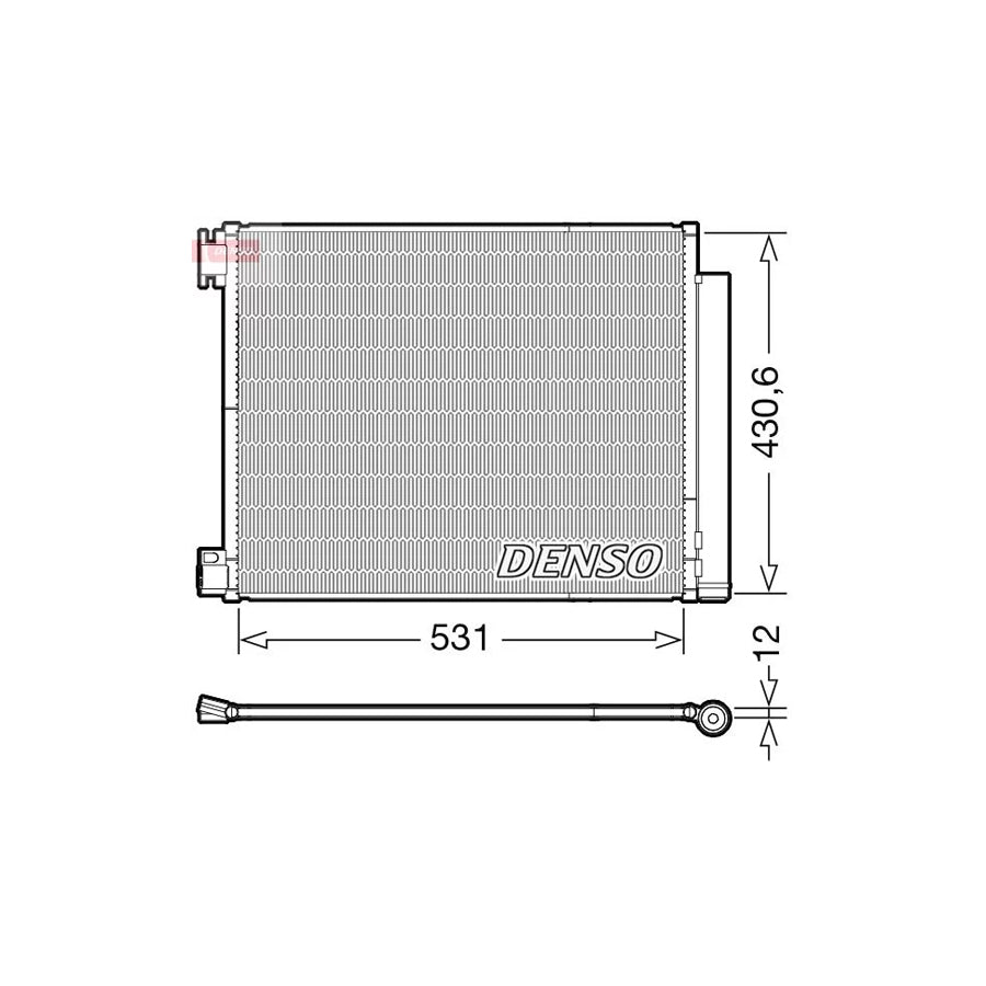 DENSO DCN23039 Air Conditioning Condenser
