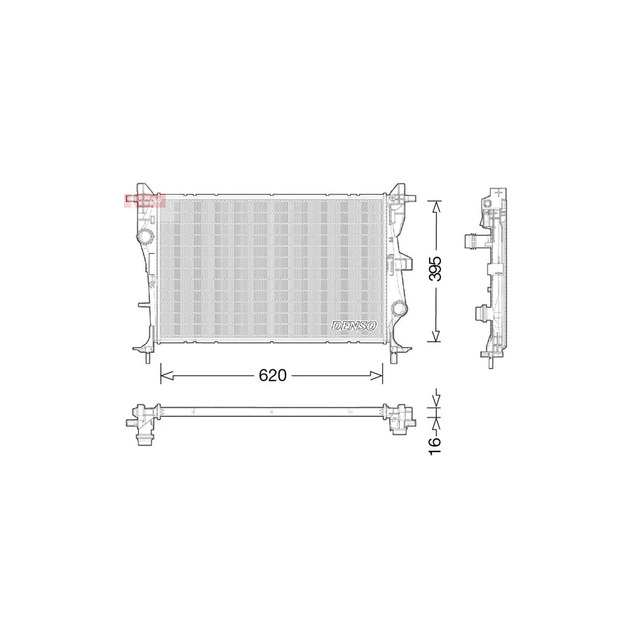 DENSO DRM06038 Engine Radiator